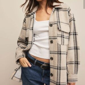 Plaid Button-Up Women's Shacket